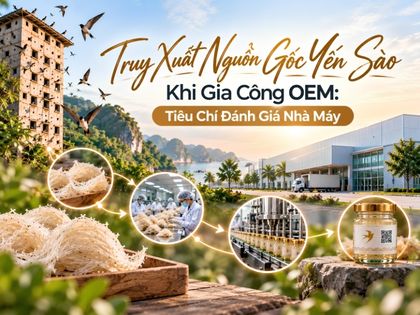 Truy Xuất Nguồn Gốc Yến Sào Khi Gia Công OEM: Tiêu Chí Đánh Giá Nhà Máy